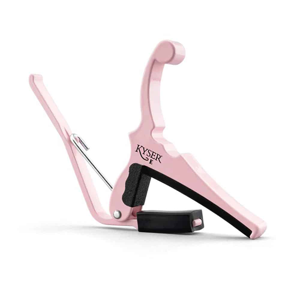 Fender x Kyser – Quick-Change Electric Guitar Capo – Shell Pink – KGEFSPA 2