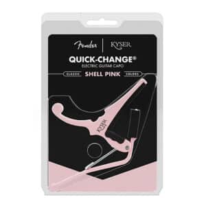 Fender x Kyser – Quick-Change Electric Guitar Capo – Shell Pink – KGEFSPA 4