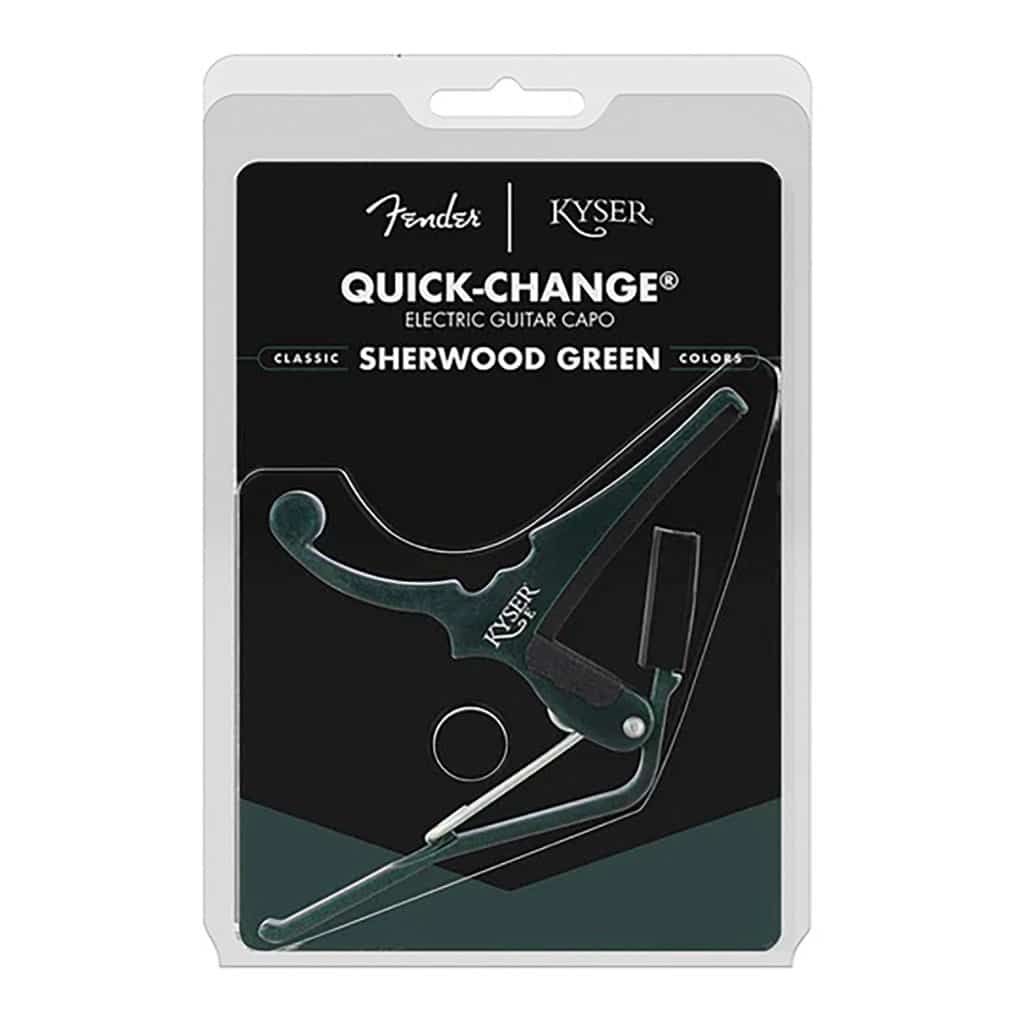 Fender x Kyser – Quick-Change Electric Guitar Capo – Sherwood Green – KGEFSHGA 4