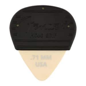 Fender - Mojo Grip Guitar Picks - Dura-Tone Delrin - 351 Shape - Medium - 0.71mm - Olympic White - 3 Pack