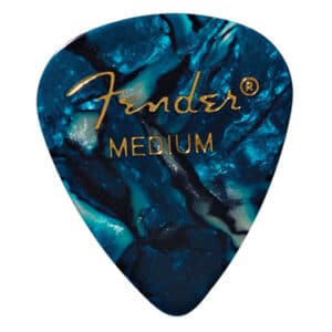 Fender - Premium Celluloid Guitar Picks - 351 Shape - Medium - Ocean Turquoise - 12 Pack