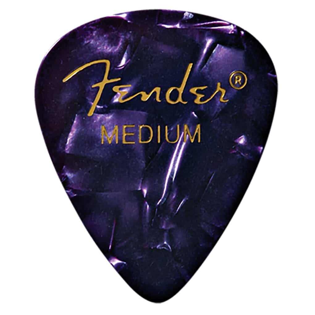 Fender – Premium Celluloid Guitar Picks – 351 Shape – Medium – Purple Moto – 12 Pack 1