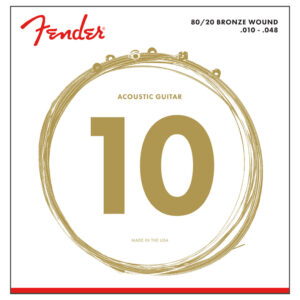 Acoustic Guitar Strings – Fender 70XL – 80/20 Bronze – Extra Light – 10-48 1