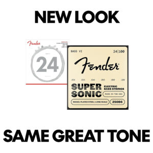 Bass VI Guitar Strings – Electric – Fender – Supersonic 250B6 – Nickel Plated Steel – 24-100 4