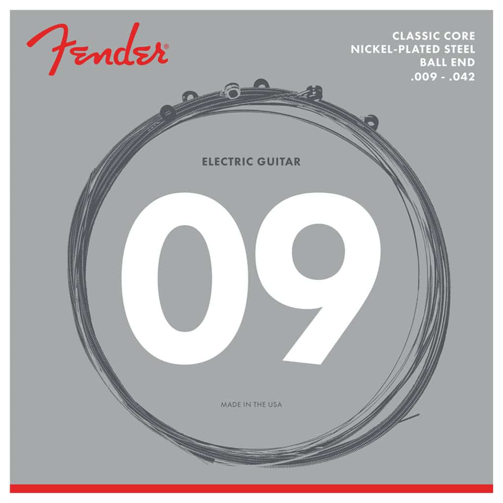 Electric Guitar Strings – Fender 255L – Classic Core – Nickel Plated Steel – Light – 9-42 1