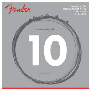 Electric Guitar Strings - Fender 255R - Classic Core - Nickel Plated Steel - Regular - 10-46