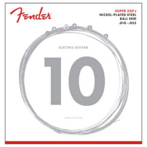 Electric Guitar Strings - Fender - Super 250RH - Nickel Plated Steel - Regular/Heavy - 10-52