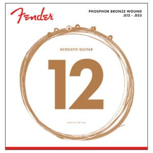 Acoustic Guitar Strings – Fender 60L – Phosphor Bronze – Light – 12-53 1