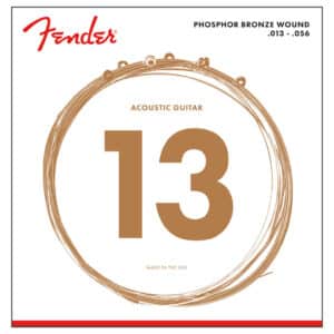 Acoustic Guitar Strings - Fender 60M - Phosphor Bronze - Medium - 13-56
