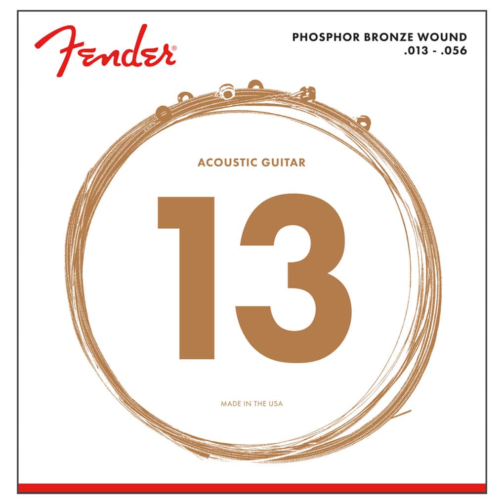 Acoustic Guitar Strings – Fender 60M – Phosphor Bronze – Medium – 13-56 1