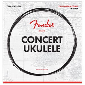 Ukulele Strings - Fender - California Coast - Clear Nylon - Concert Set - GCEA High G Tuning