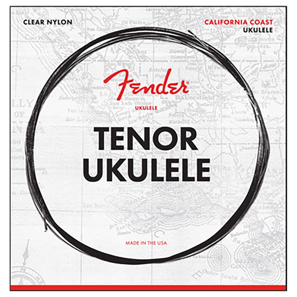 Ukulele Strings – Fender – California Coast – Clear Nylon – Tenor Set – GCEA High G Tuning 1