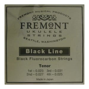 Ukulele Strings - Fremont Blackline Fluorocarbon - Tenor - High G Tuning - Black