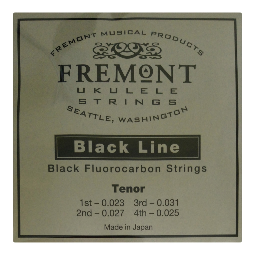 Ukulele Strings – Fremont Blackline Fluorocarbon – Tenor – High G Tuning – Black 1