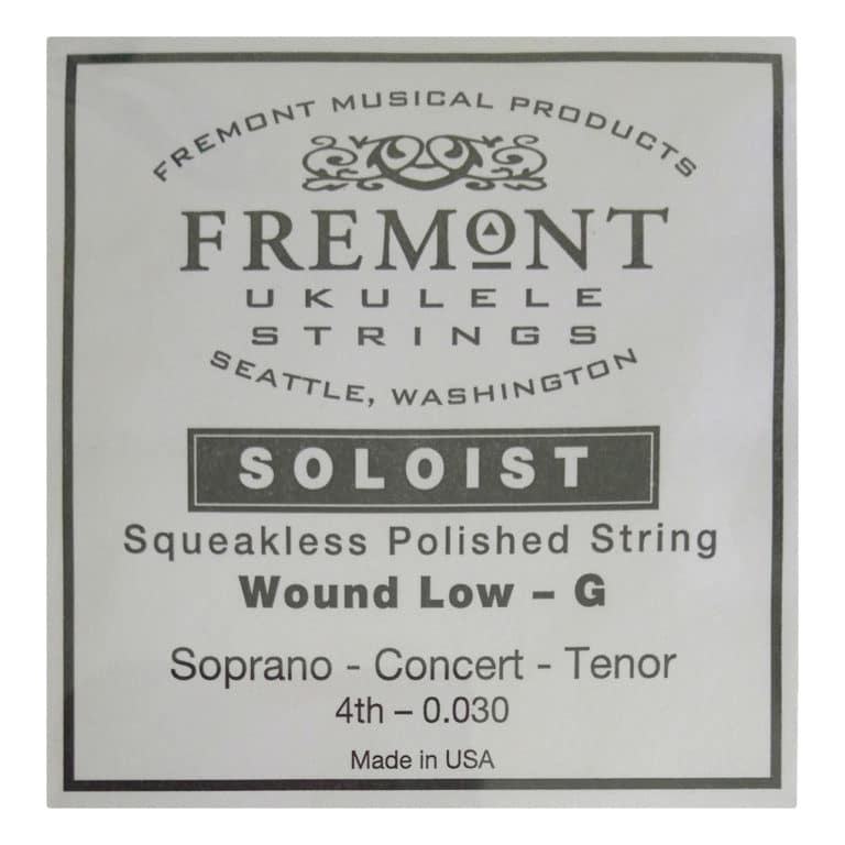 Ukulele String Fremont Soloist Squeakless Polished Wound Low G