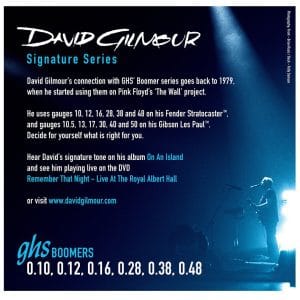 GHS Boomers GB-DGF – David Gilmour Signature Series – Electric Guitar Strings – 10-48 2