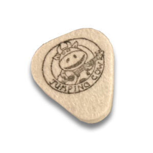Jumping Cow - Natural Wool Pick - For Ukulele & Banjo - Single Pick