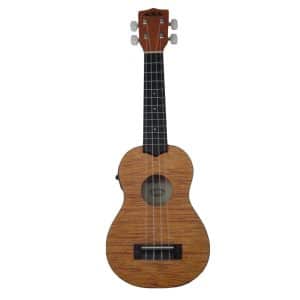 Kala KA-SEME – Electro Soprano Exotic Mahogany Ukulele with Built In EQ & Tuner 1