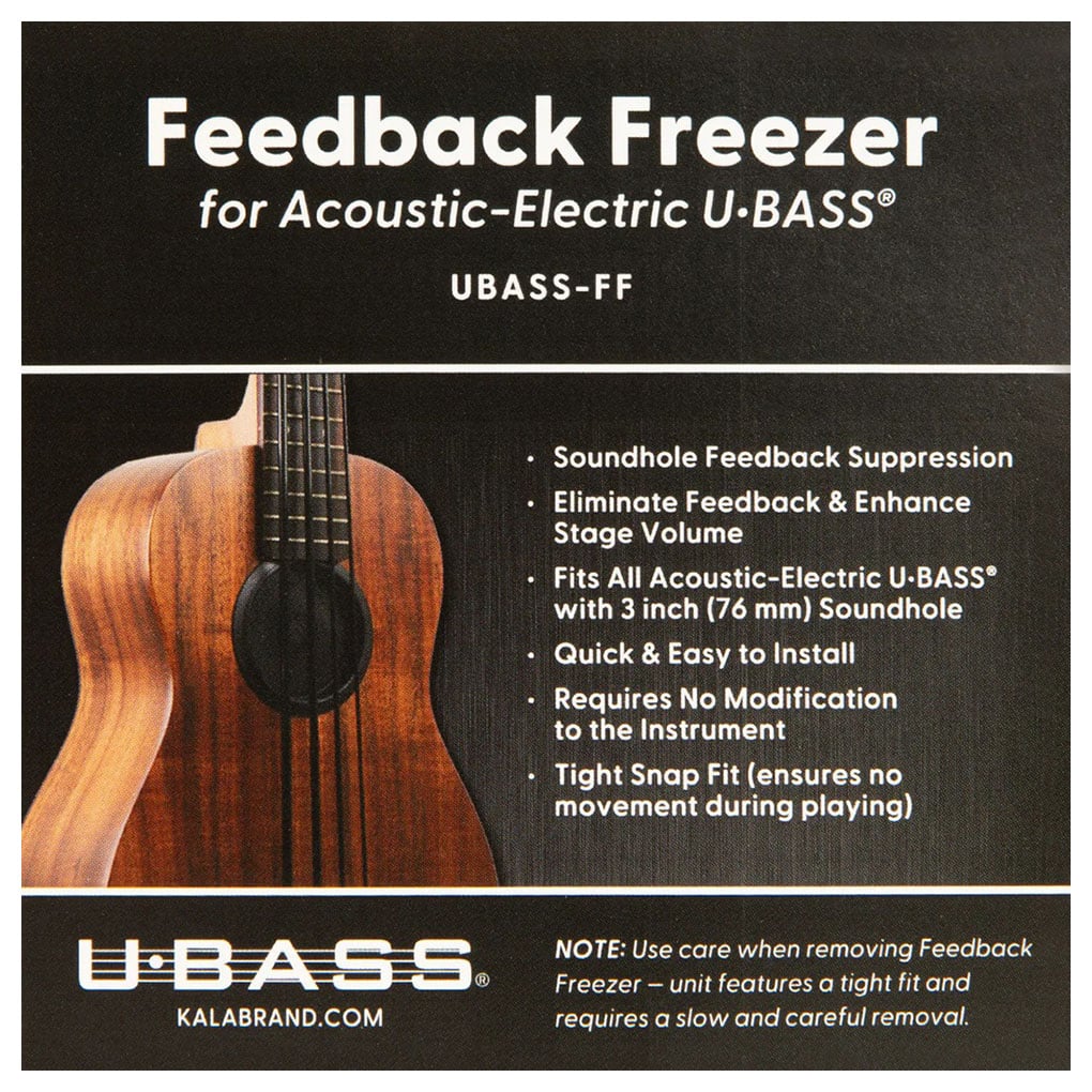 Kala – UBass – Feedback Freezer – Soundhole Cover – For Acoustic & Electric UBass 4