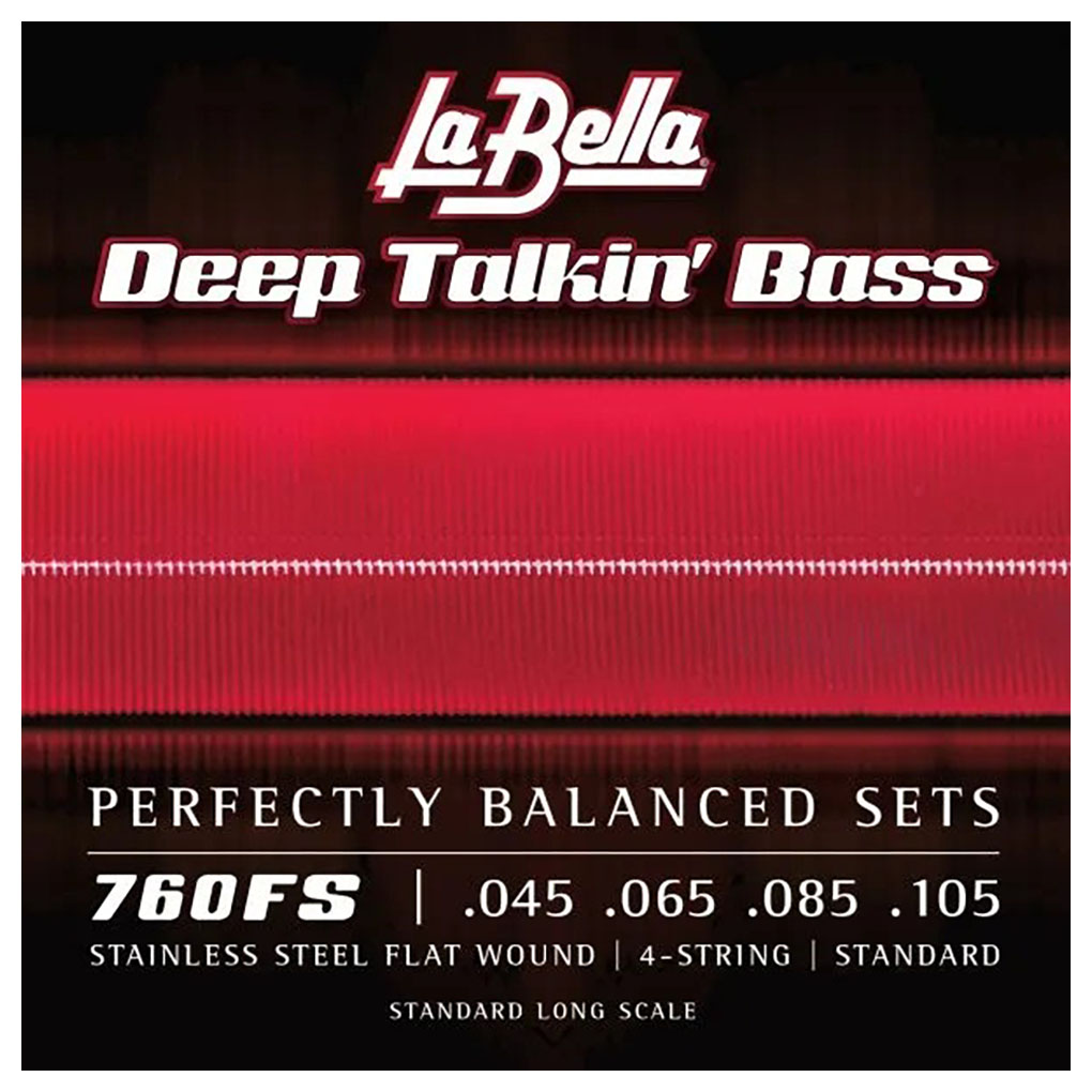 Bass Guitar Strings – La Bella 760FS Deep Talkin’ Bass – Standard Long Scale – Flatwound – Stainless Steel – 45-105 1