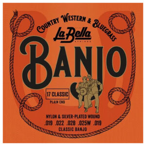Banjo Strings - La Bella No.17 - Classic 5-String Banjo - Nylon - Silver Plated Copper