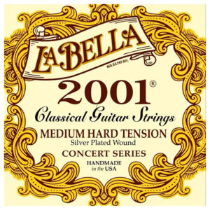 Classical Guitar Strings - La Bella 2001-MH Concert Series - Nylon - Silver Plated Copper - Medium/Hard Tension