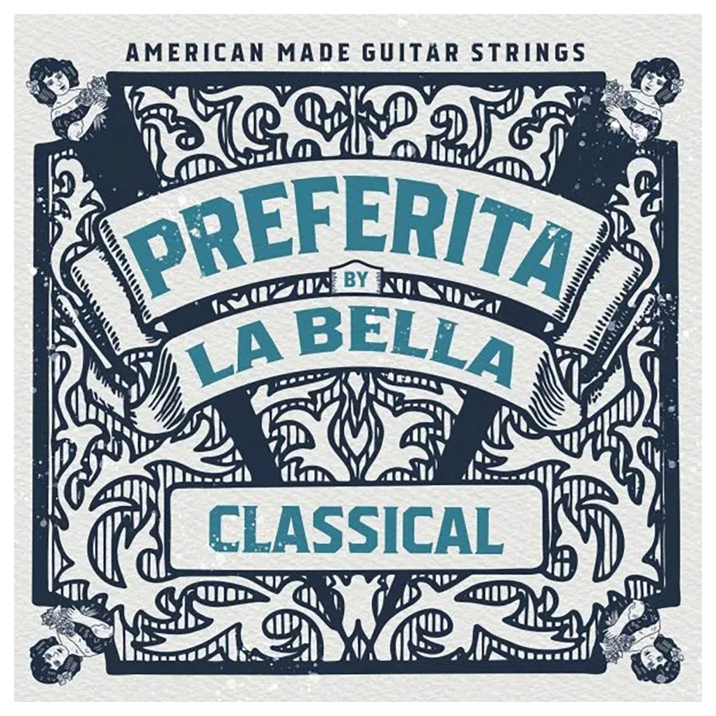 Classical Guitar Strings – La Bella 1P Preferita – Clear Nylon – Nickel Silver – Medium Tension 1