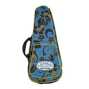 Lanikai Ukulele Case - Heavy Duty Hard Gig Bag - Floral - Concert