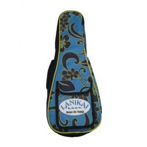 Lanikai Ukulele Case - Heavy Duty Reinforced Gig Bag - Floral - Soprano