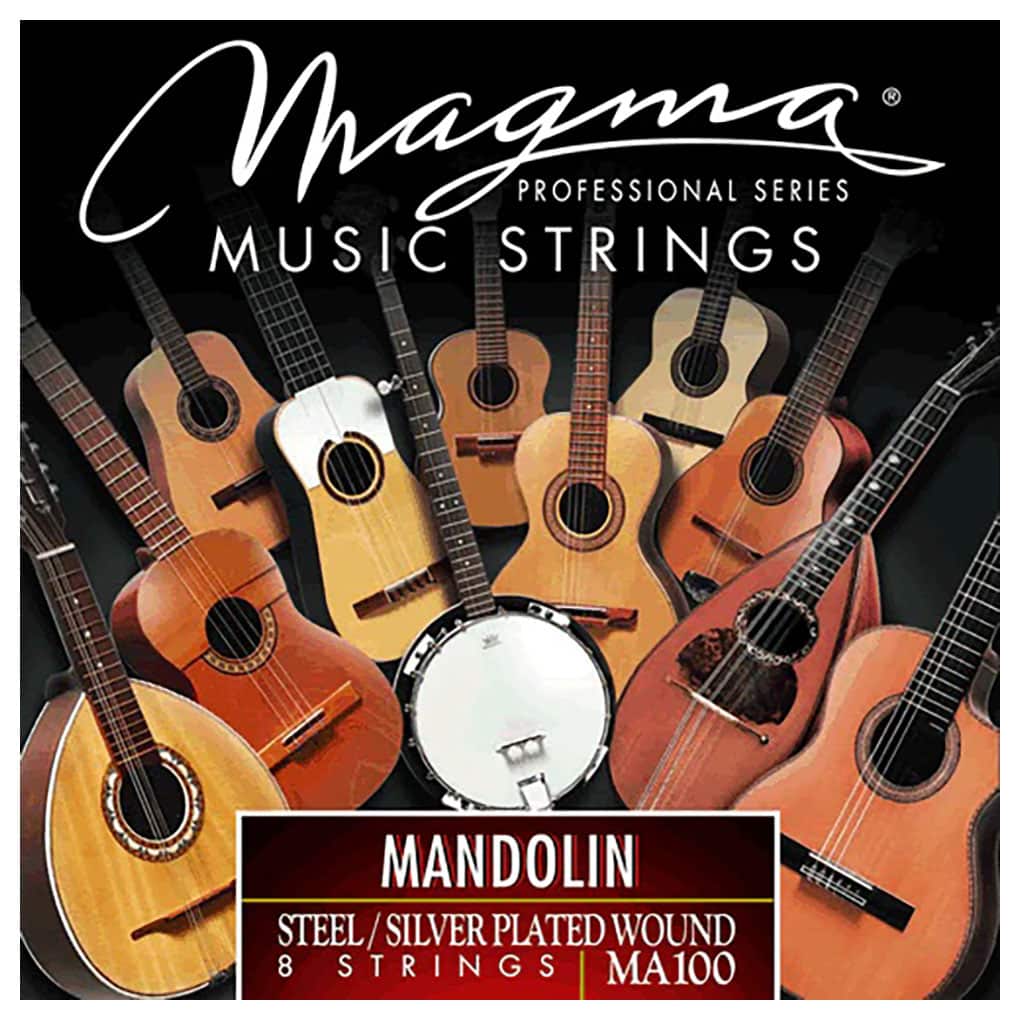 Mandolin Strings – Magma MA100 – Steel – Silverplated Wound – Loop End 1