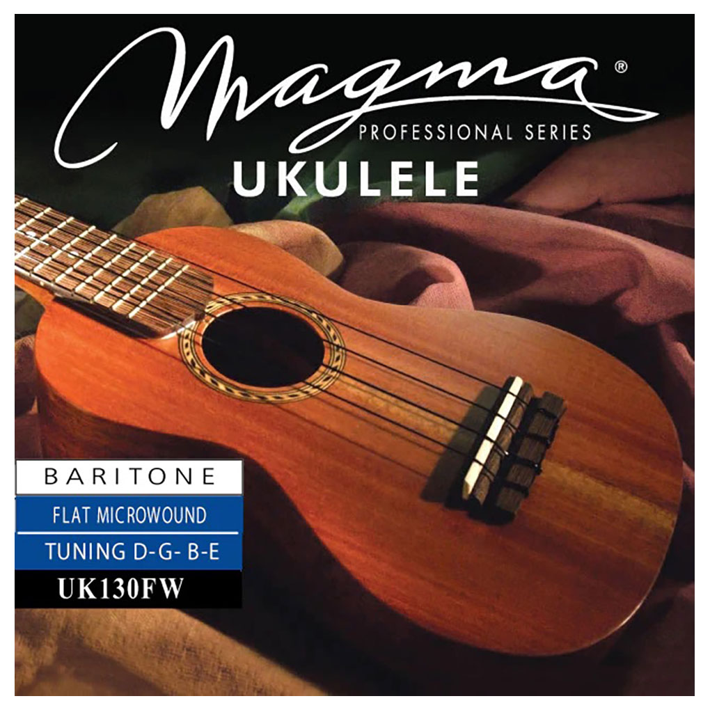 Ukulele Strings – Magma UK130NB – Flat Microwound – Baritone Set – DGBE Low D Tuning 1