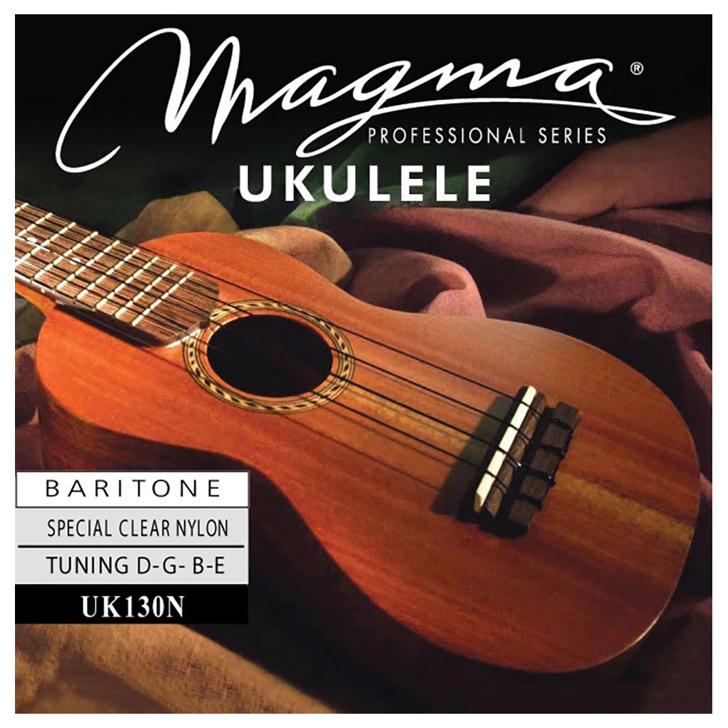 Ukulele Strings – Magma UK130N – Special Clear Nylon – Baritone Set – DGBE Low D Tuning 1