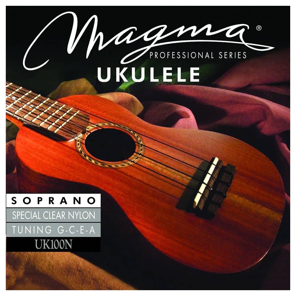 Ukulele Strings – Magma UK100N – Special Clear Nylon – Soprano Set – GCEA High G Tuning 1