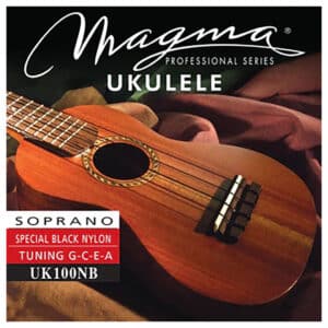 Ukulele Strings - Magma UK100NB - Special Black Nylon - Soprano Set - GCEA High G Tuning