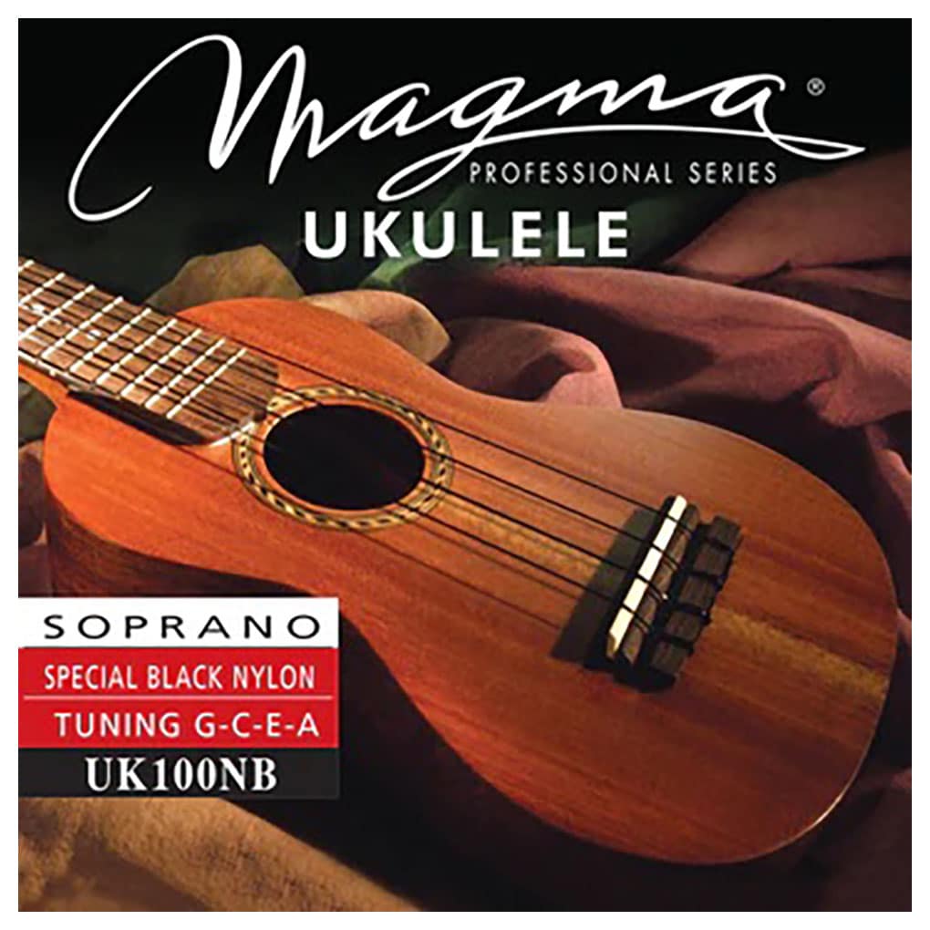 Ukulele Strings – Magma UK100NB – Special Black Nylon – Soprano Set – GCEA High G Tuning 1