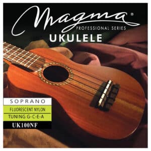 Ukulele Strings - Magma UK100NF - Fluorescent Nylon - Soprano Set - GCEA High G Tuning