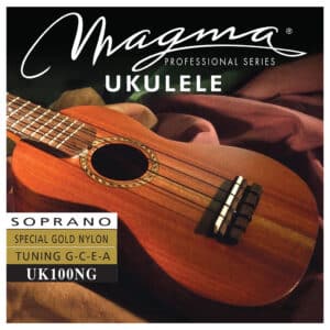 Ukulele Strings - Magma UK100NG - Special Gold Nylon - Soprano Set - GCEA High G Tuning