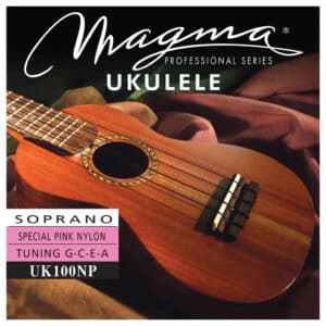 Ukulele Strings - Magma UK100NP - Special Pink Nylon - Soprano Set - GCEA High G Tuning