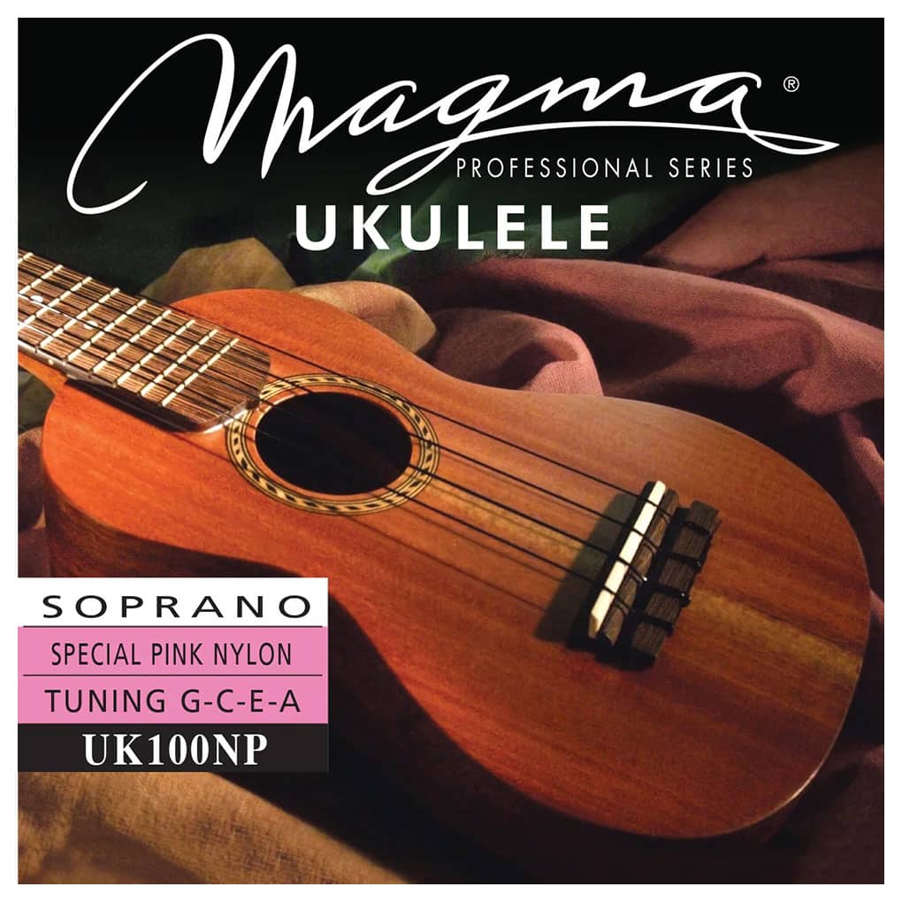Ukulele Strings – Magma UK100NP – Special Pink Nylon – Soprano Set – GCEA High G Tuning 1