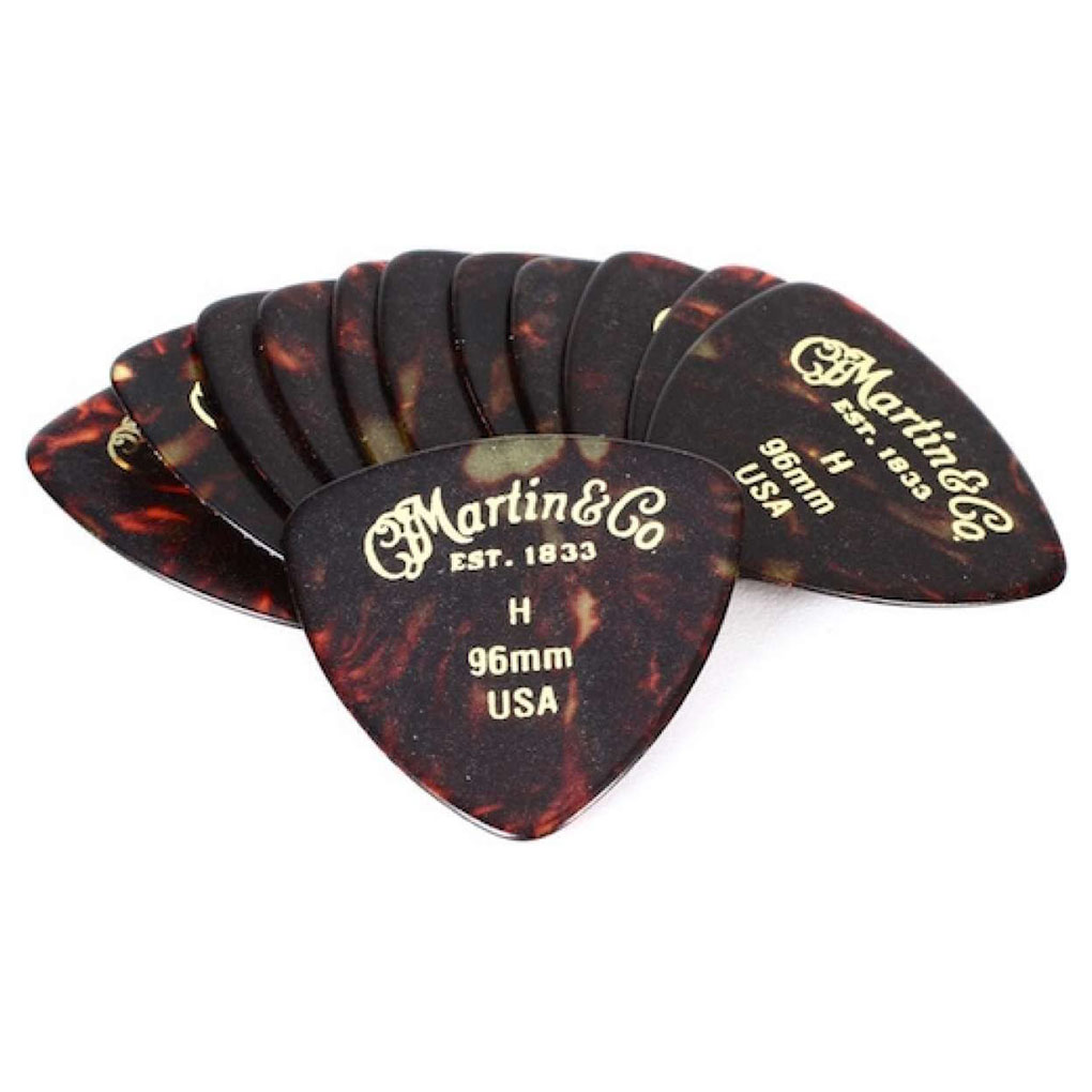 Martin – Celluloid Guitar Picks – 346 Shape – Heavy – 0