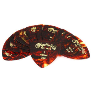 Martin – Celluloid Guitar Picks – 346 Shape – Light – 0