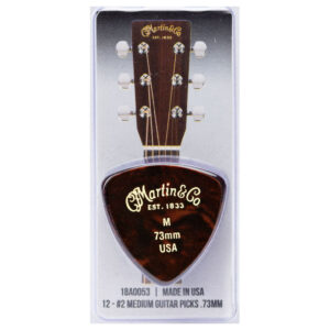 Martin – Celluloid Guitar Picks – 346 Shape – Medium – 0