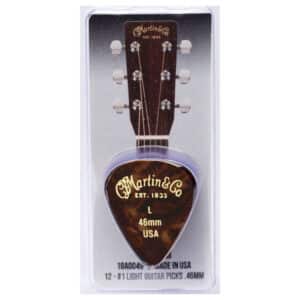 Martin – Celluloid Guitar Picks – 351 Shape – Light – 0