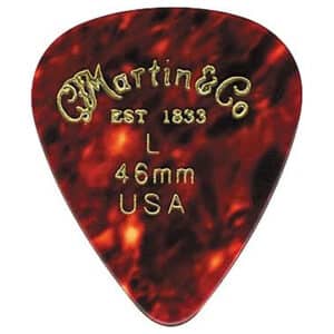 Martin – Celluloid Guitar Picks – 351 Shape – Light – 0