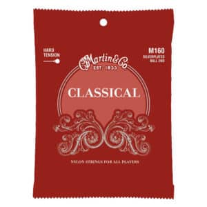 Classical Guitar Strings - Martin M160 - Nylon - Silver Plated Copper - Hard Tension - Ball End