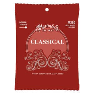 Classical Guitar Strings – Martin M260 – Nylon – 80/20 Bronze – Normal Tension – Ball End 1