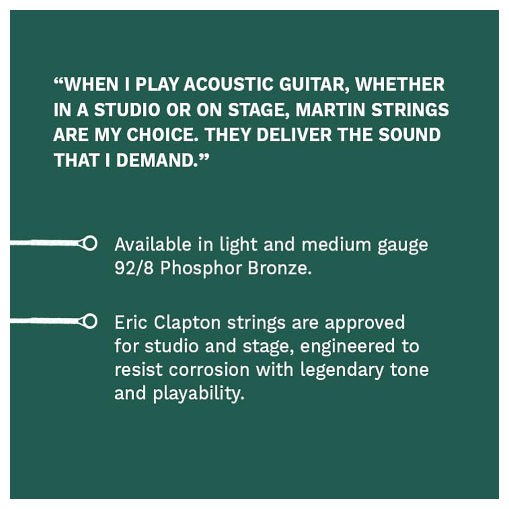 Acoustic Guitar Strings – Martin MEC12LTD20 – Eric Clapton Signature Strings – Clapton’s Choice – 20th Anniversary Limited Edition – Phosphor Bronze – Light – 12-54 3
