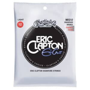 Acoustic Guitar Strings - Martin MEC12 - Eric Clapton Signature Strings - Clapton's Choice - Phosphor Bronze - Light - 12-54
