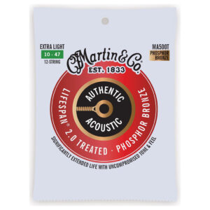 Acoustic Guitar Strings – Martin MA500T – 12 String – Authentic Acoustic Lifespan 2