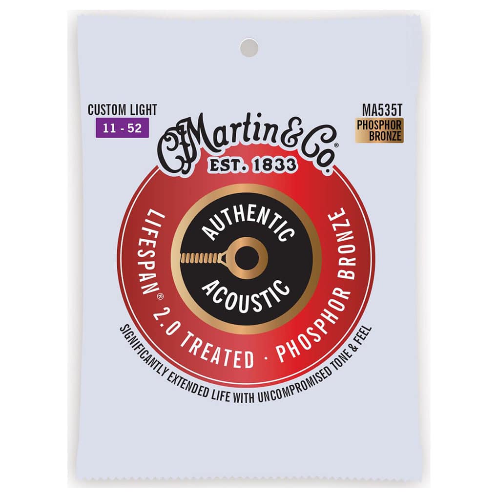 Acoustic Guitar Strings – Martin MA535T – Authentic Acoustic Lifespan 2